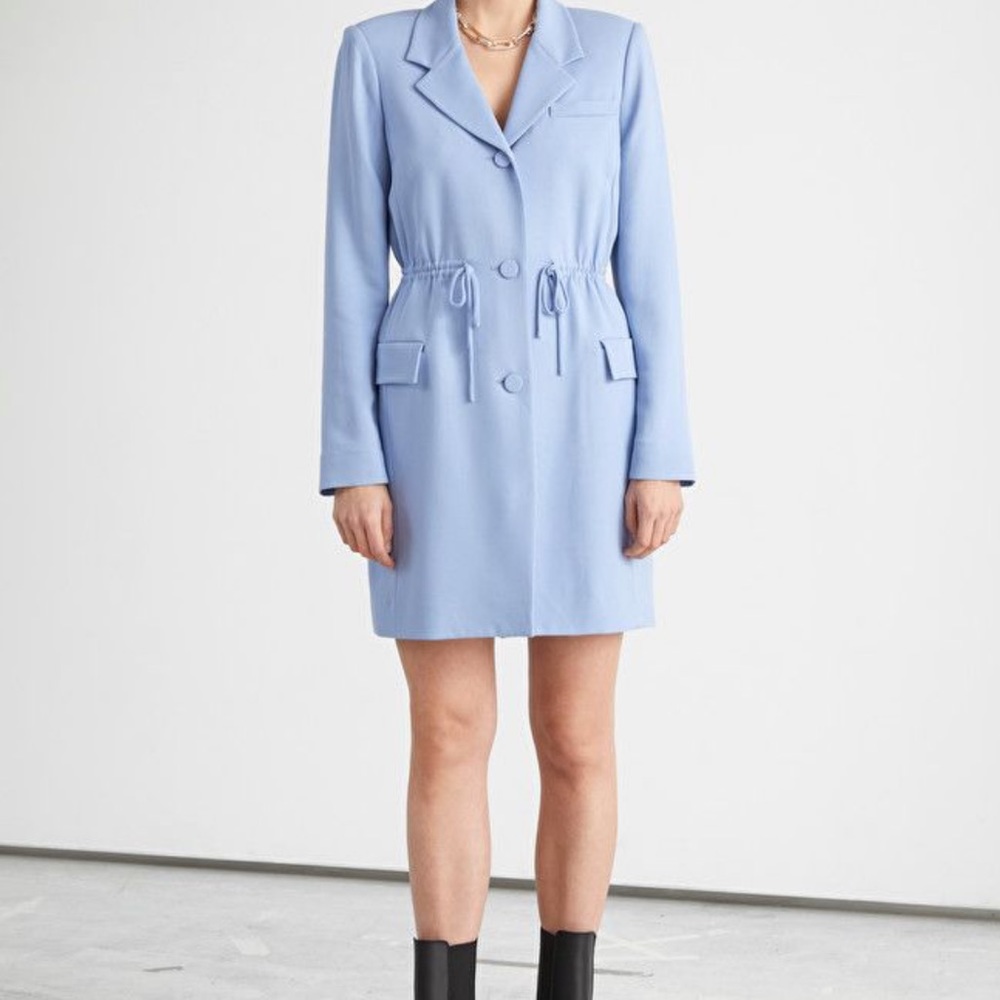 & Other Stories Drawstring Waist Blazer Mini Dress size 6